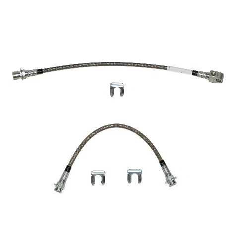 1968 Chevrolet Chevelle Brake Hose Kit Braided Stainless - HSK0043SS